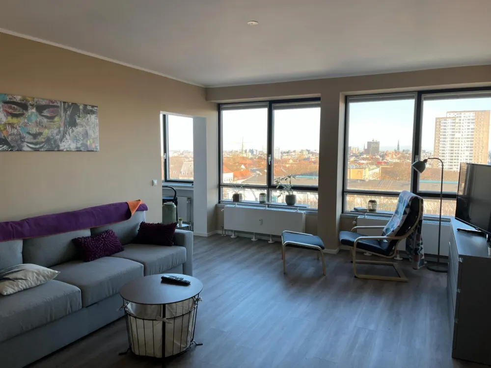 Stilvolle möblierte 2-Zimmer-Wohnung mit traumhaftem Hafenblick