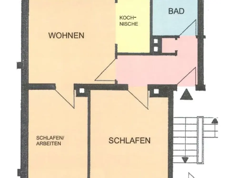 Hübsche 3-Zimmer-Wohnung im 1. Obergeschoss