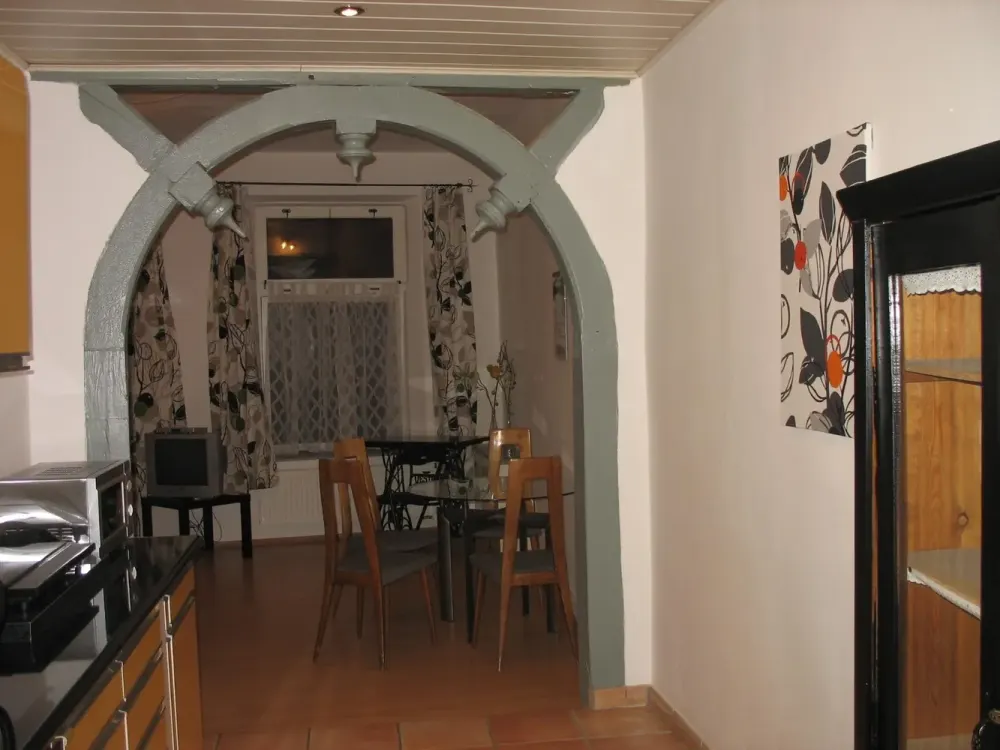 Partially furnished 2-room apartment approx. 60 m² on the ground floor with living room kitchen and outdoor seating