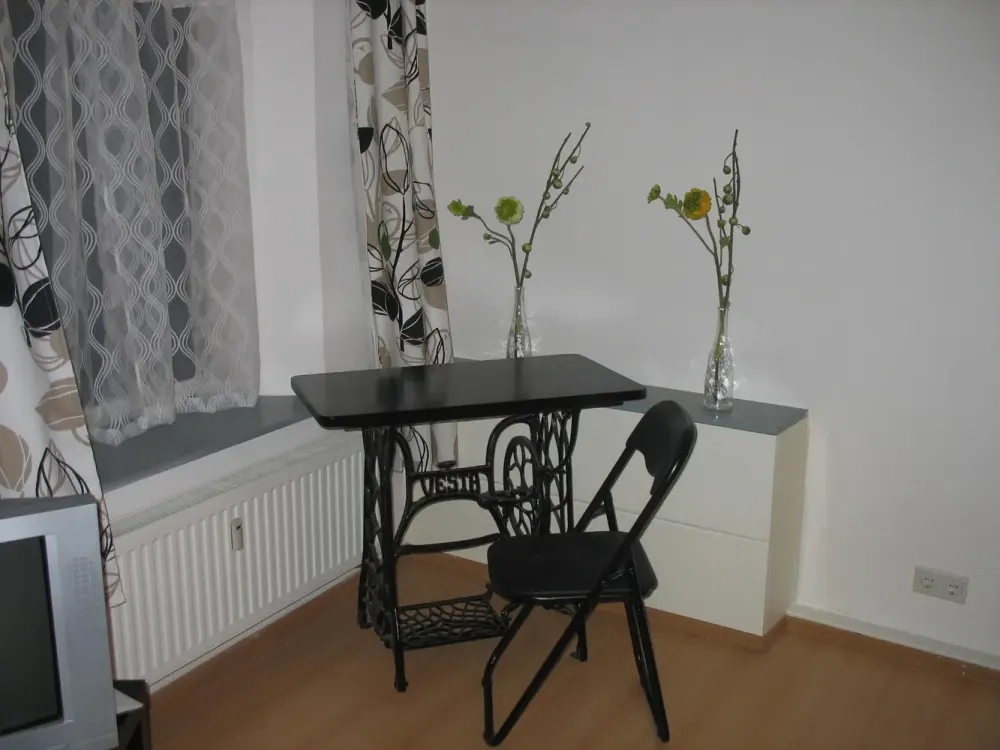 Partially furnished 2-room apartment approx. 60 m² on the ground floor with living room kitchen and outdoor seating