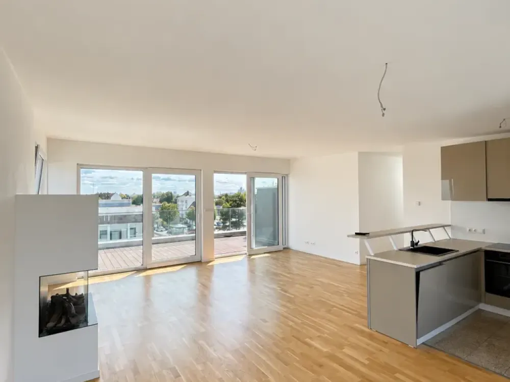 4-Zimmer Penthouse Apartment - Wohnbalkon