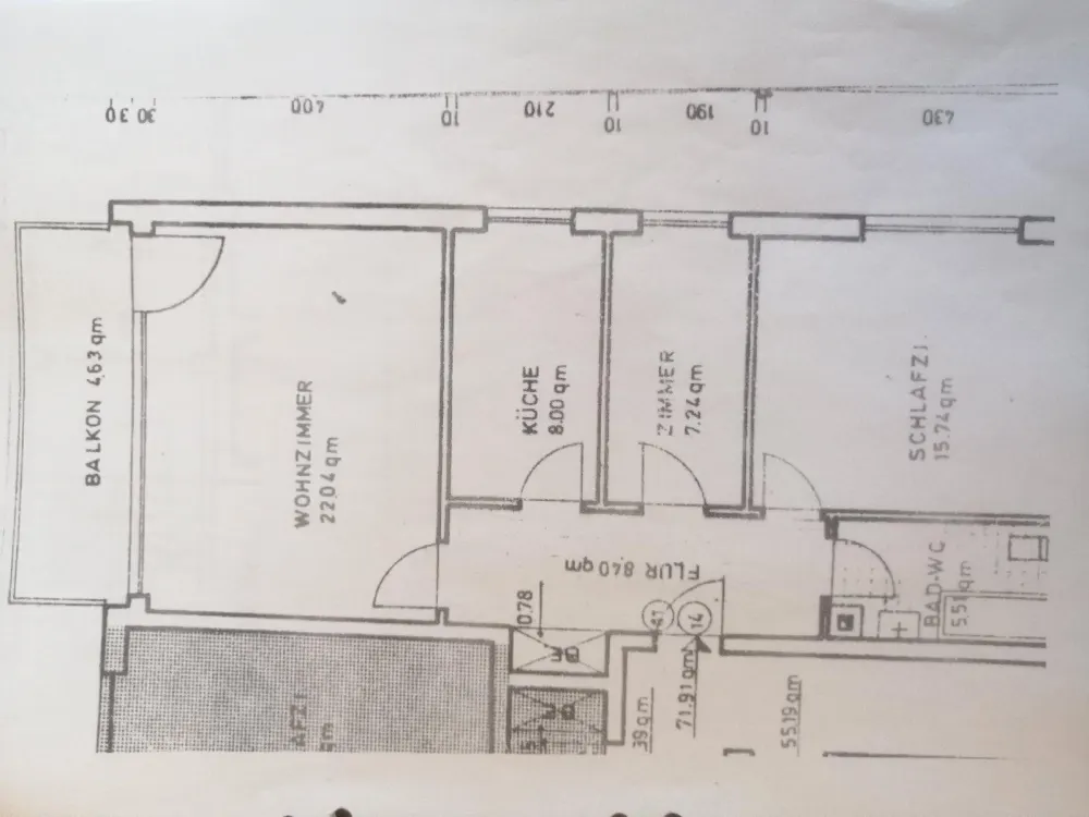 2 1/2-Zimmer-Whg. - mit Garten + Garage + Kellerraum