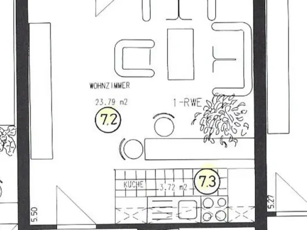 Löffelfertiger Erstbezug! Frisch renovierte, voll möblierte 1-Zimmer-Wohnung mit Balkon in Velten