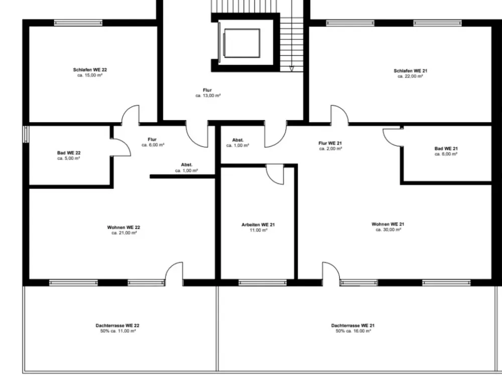 WE 21: Attraktive Wohnung im Staffelgeschoss
