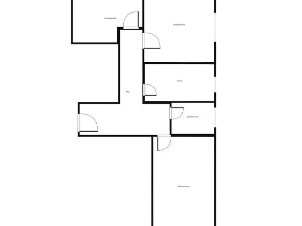 Sanierte 3-Zimmer im Erdgeschoss mit Balkon