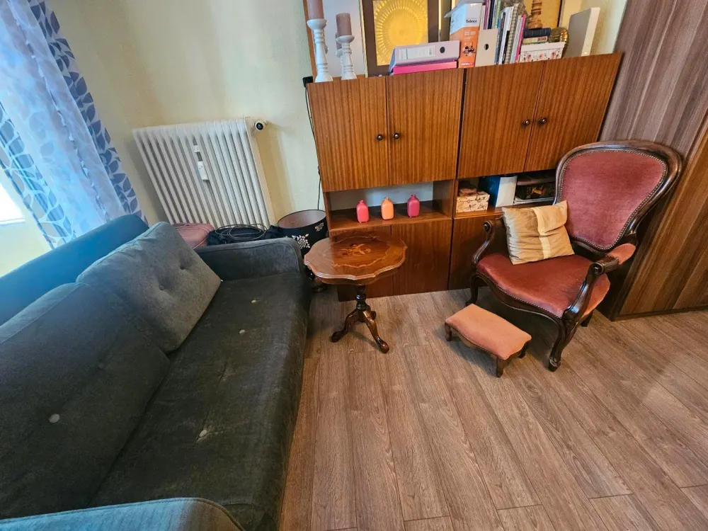 Möbliert 1-Zimmer inkl. Balkon, Strom, WLAN. Nähe Goethe Uni