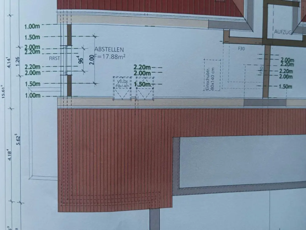 Schöne Zweizimmer Dachgeschoßwohnung mit großem Balkon