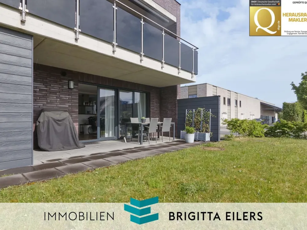 Modern 3-Room Ground Floor Apartment with Large Sunny Terrace and Underground Parking in Achim-Bierden