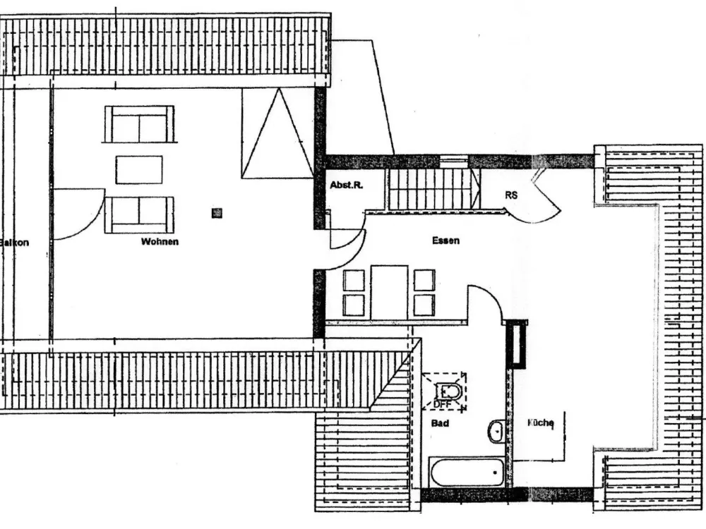 Quiet 1.5-Room Apartment with Balcony and Garden; Overath-Immekeppel