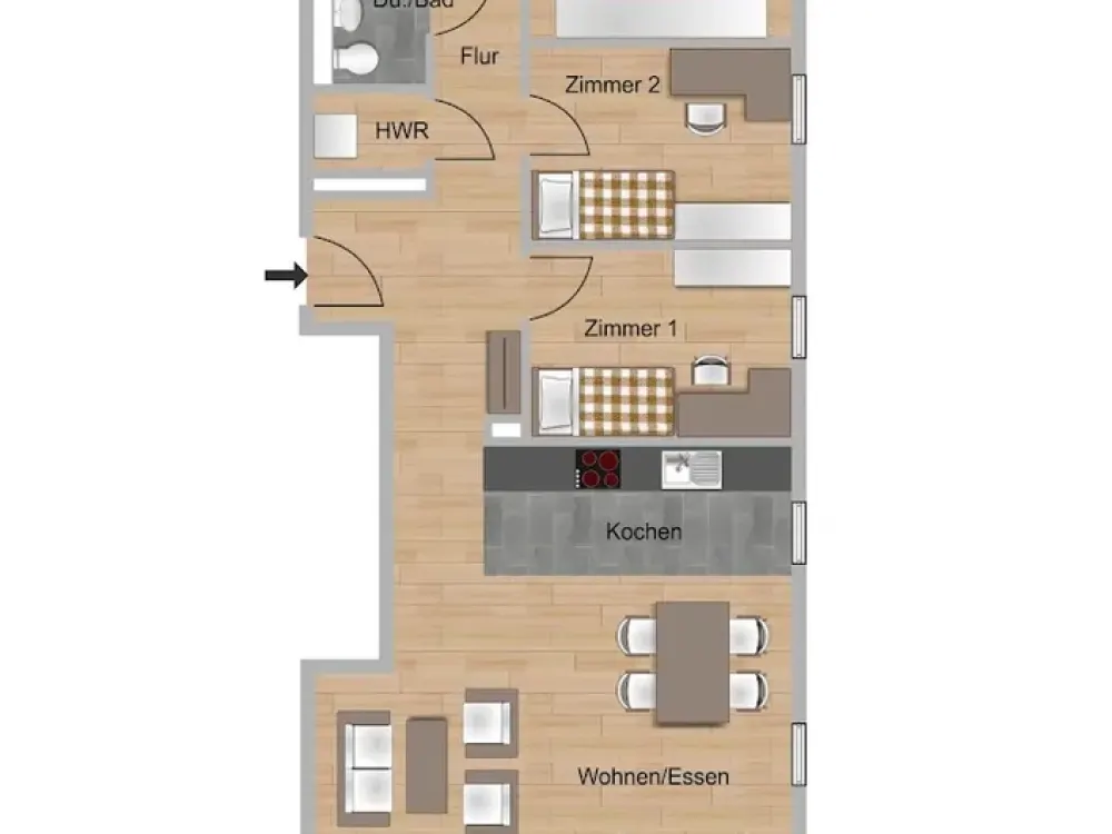 *Zweitbezug* Neuwertige Familienwohnung mit Balkon!