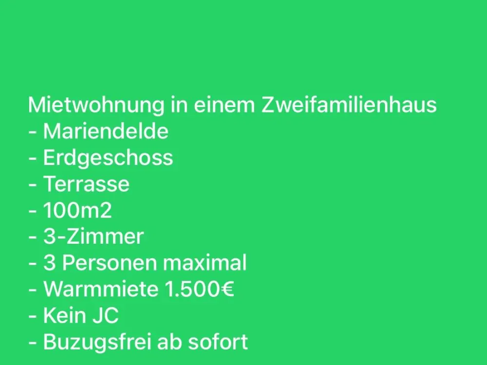 Mietwohnung in Mariendelde