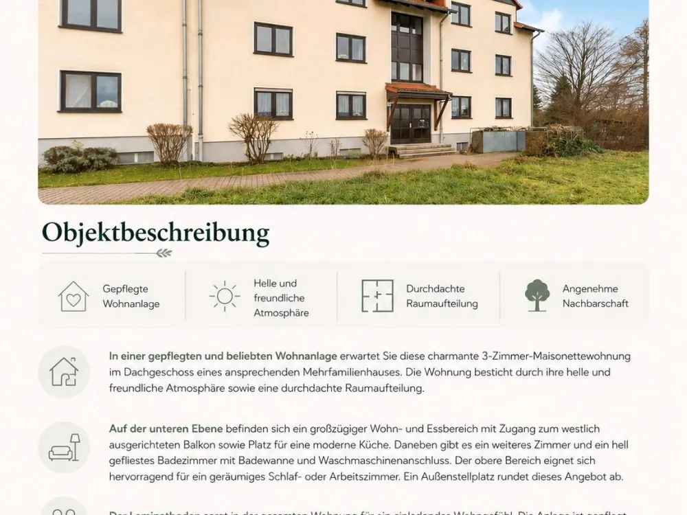 Suche Nachmieter zum 01.09.2026