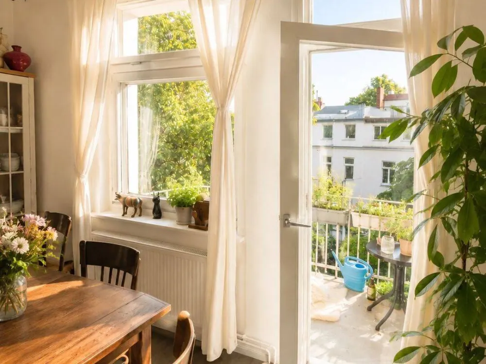 83qm Zentrale Altbau WG, Traum Blick, ruhig & Grün