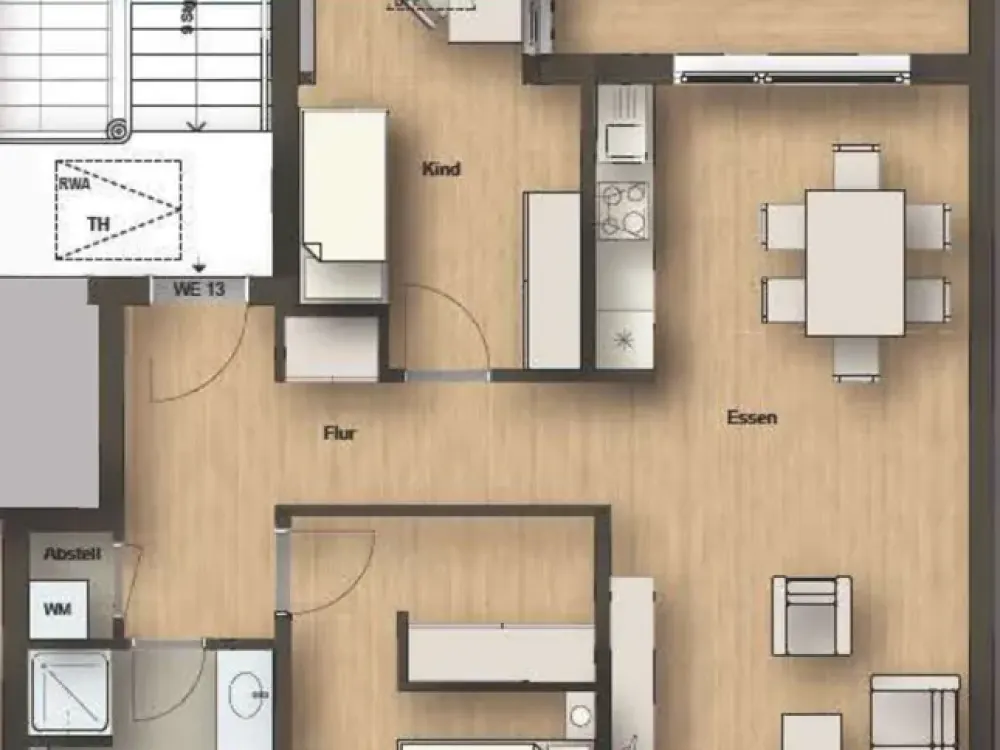 Hochwertig sanierte Dachgeschosswohnung im Jugendstilhaus! Aufzug und Loggia/ **WE 13**