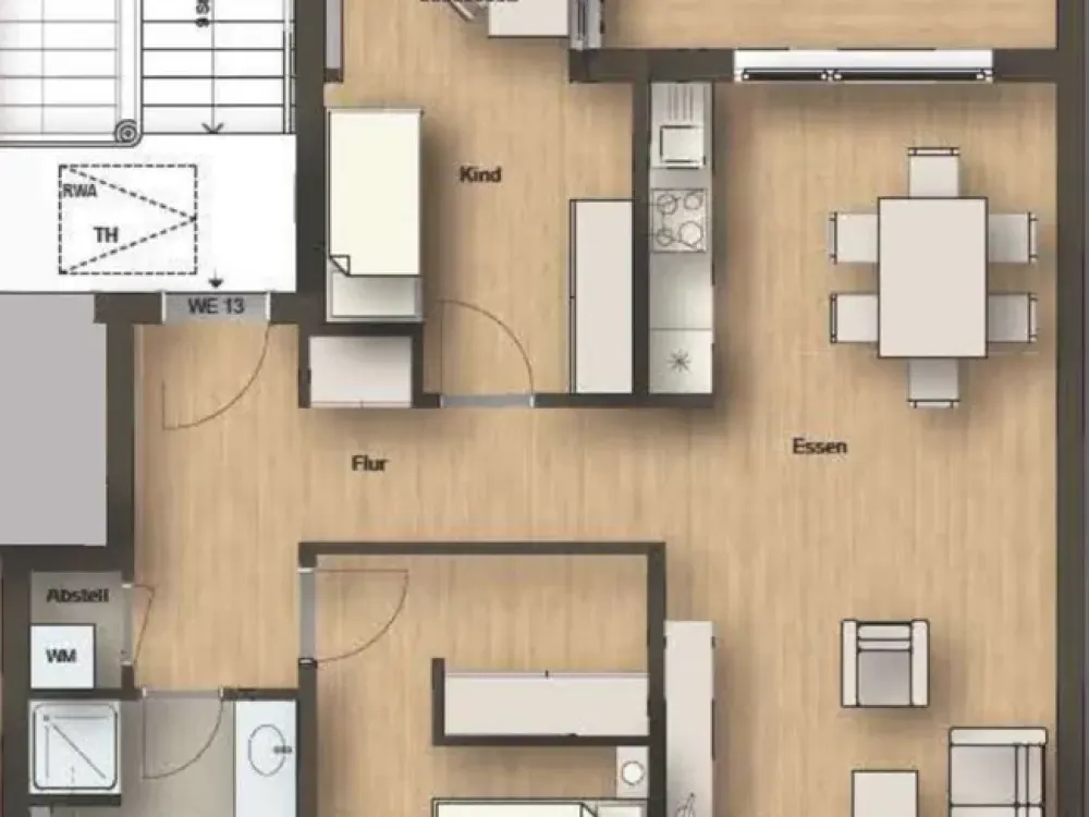 Hochwertig sanierte Dachgeschosswohnung im Jugendstilhaus! Aufzug und Loggia/ **WE 13**