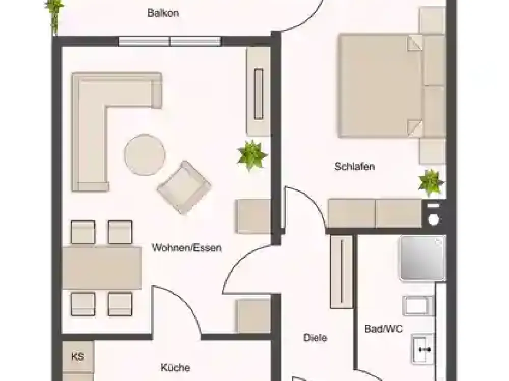 2 Zimmer Wohnung in Stein! Barrierefrei mit Terrasse