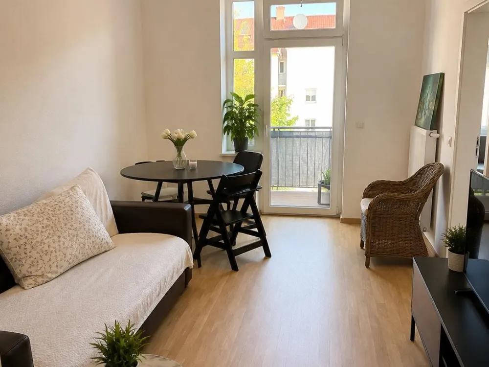 3-Zimmer-Wohnung mit Balkon und Garten Südvorstadt