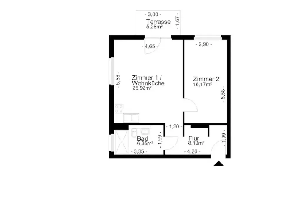 Nachmieter gesucht - 2-Zimmer nur mit WBS 100