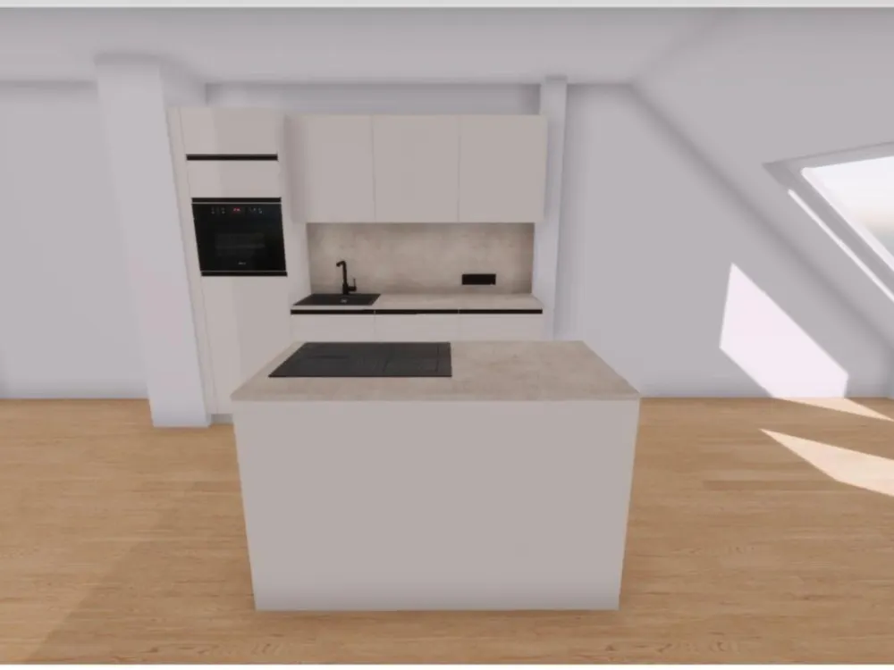 Traumhafte Dachterrassenwohnung mit moderner Wohnküche-Erstbezug nach Sanierung, WE12