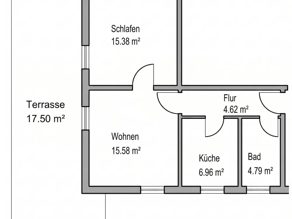 Neubau-Erstbezug: 2-Zi.Wohnung mit Einbauküche & Terrasse in Lauf