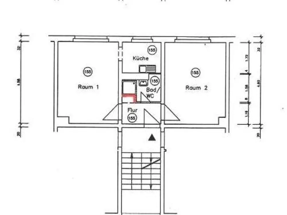 2-room apartment/fully furnished/new kitchen with all appliances