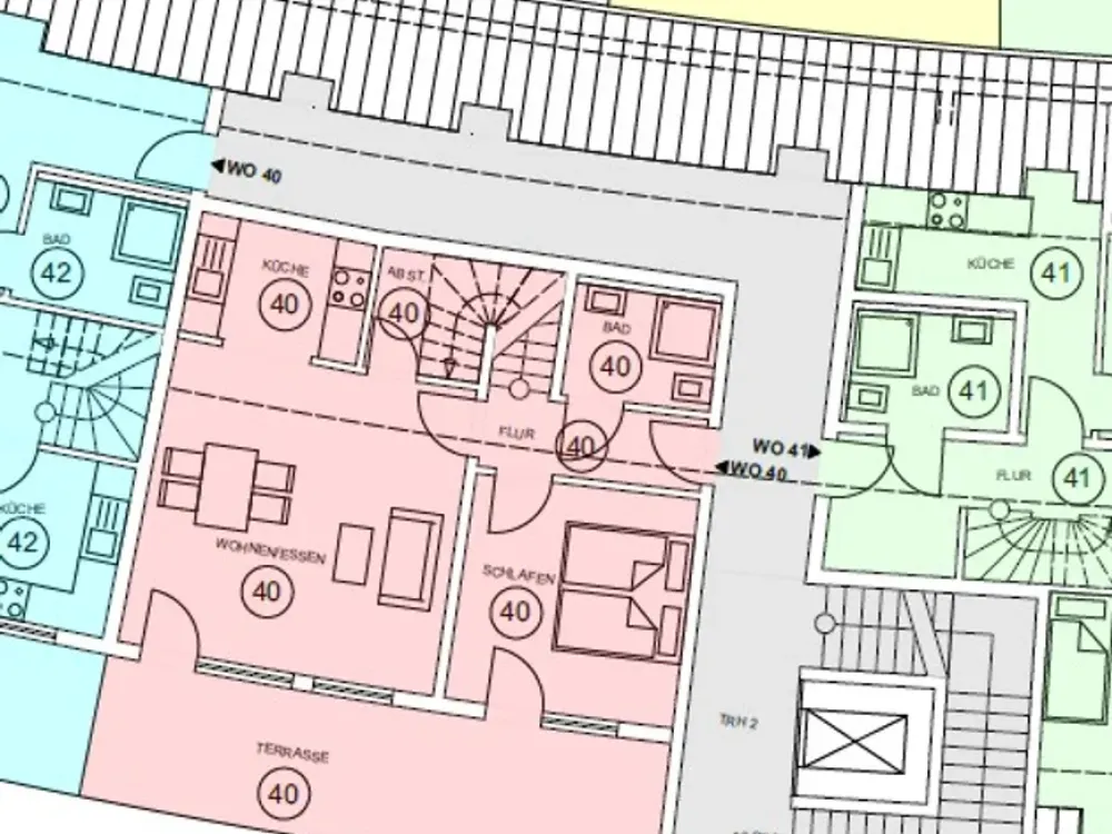 4-Zi.-Maisonette-Wohnung 40, in gepflegter Wohnanlage