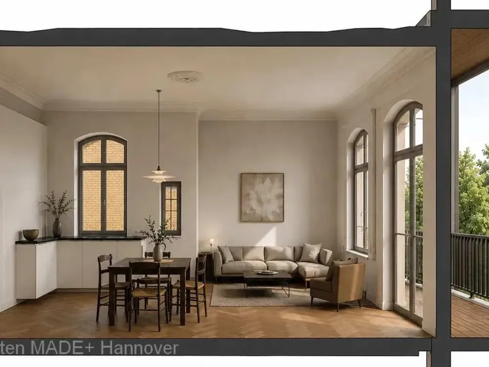 Living a Legacy: Listed Building in Oststadt from 1885, Completely Renovated for the New Era