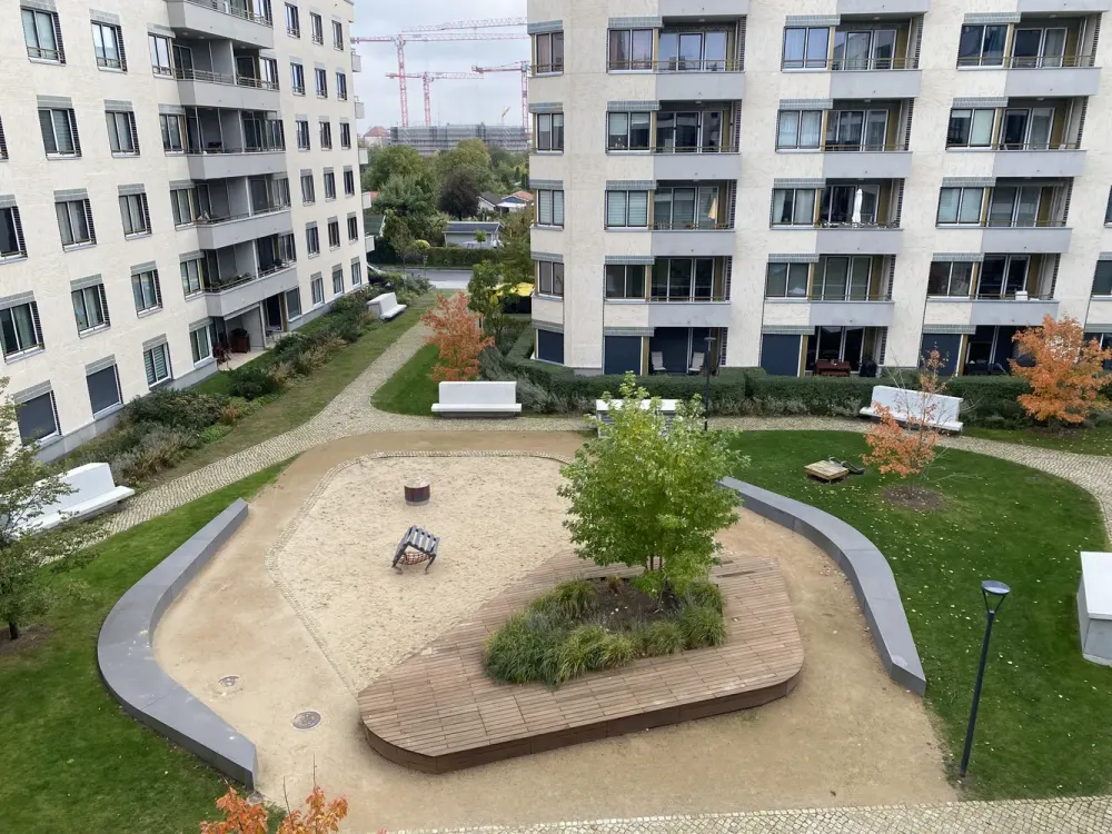 Wohnung für kleine Familien mit Fußbodenheizung und Einbauküche