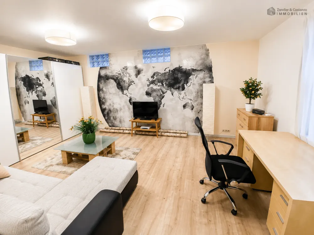 S-Mitte: Vollständig möblierte, gut ausgestattete 3-Zi.-Wohnung * EBK * 90 qm * gute Lage *