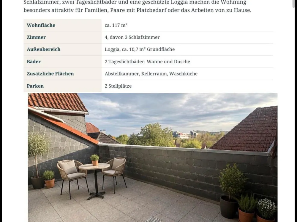 Großzügig wohnen unter dem Dach