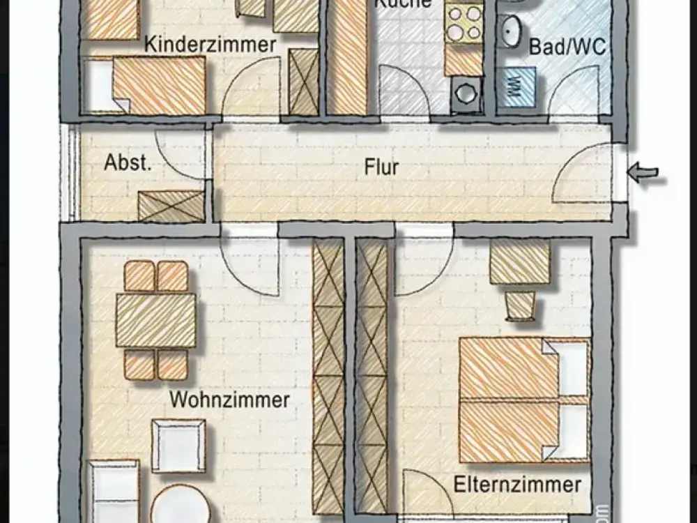 3,5-Zimmer-Wohnung mit Balkon in Weingarten
