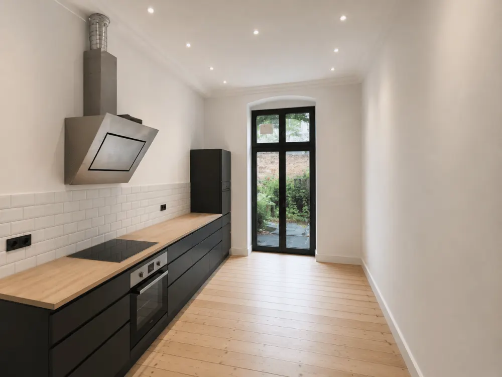 Completely Renovated and Partially Furnished Garden Apartment in Pempelfort