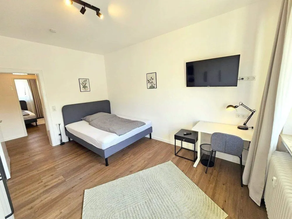 Ab Sofort - modern möbliertes Zimmer in 3er WG - top Lage Ostend- fußläufig zur EZB63