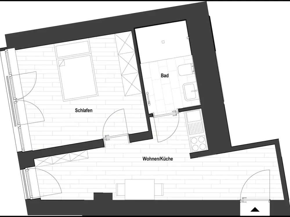 Sanierte 2-Zimmer Wohnung in Flingerns Herzstück (WE 1.15/23/31/39) | mit EBK!