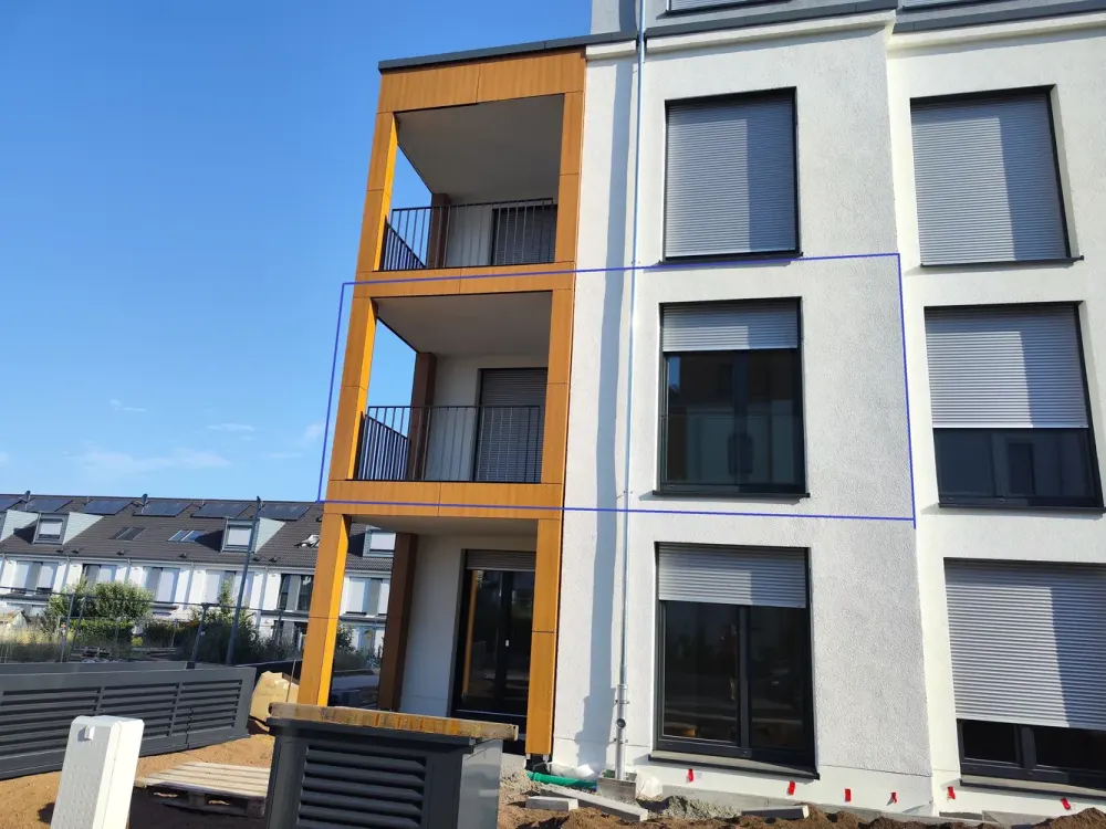Exklusive 2-Zimmer-Neubauwohnung mit Balkon und Einbauküche, Erstbezug in Niederdorfelden