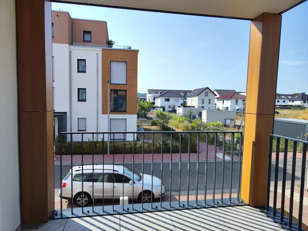 Exklusive 2-Zimmer-Neubauwohnung mit Balkon und Einbauküche, Erstbezug in Niederdorfelden
