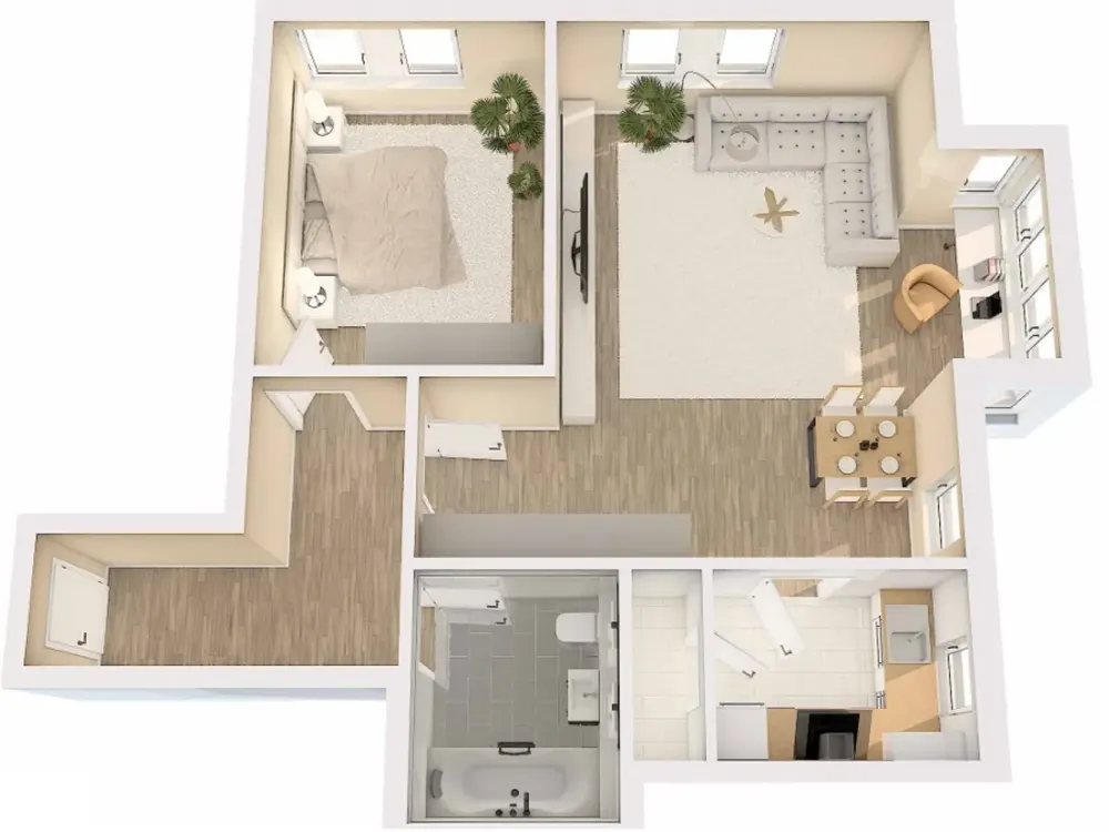 Sanierte 2-RW * 1. OG * EBK * Erker * Badezimmer mit Badewanne * Fahrstuhl * ruhig & zentral * TOP *