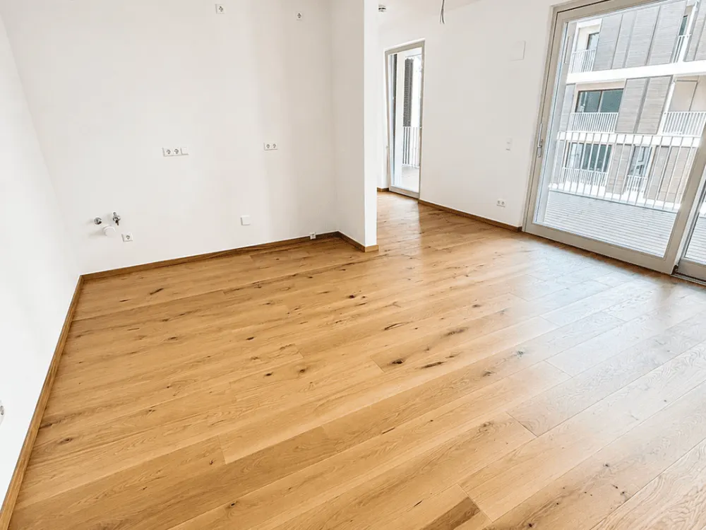 ** Stilvolle Erstbezugswohnung mit außergewöhnlich großem Balkon | Einbauküche | ab 01.01.2027 **