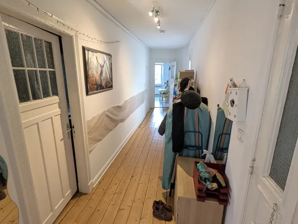 3-Zimmer-Wohnung DG, privater Wald und direkter Zugang zur Bille, mit Balkon in Hamburg-Bergedorf