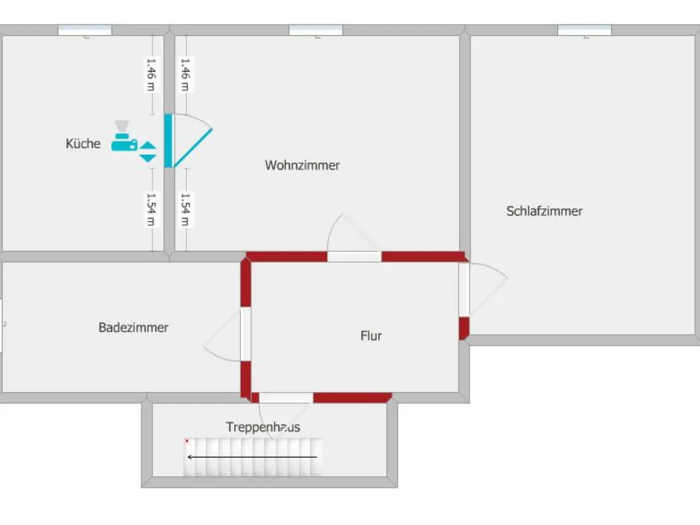 Cozy 2-Room Apartment, Centrally Located in Hedemünden Station