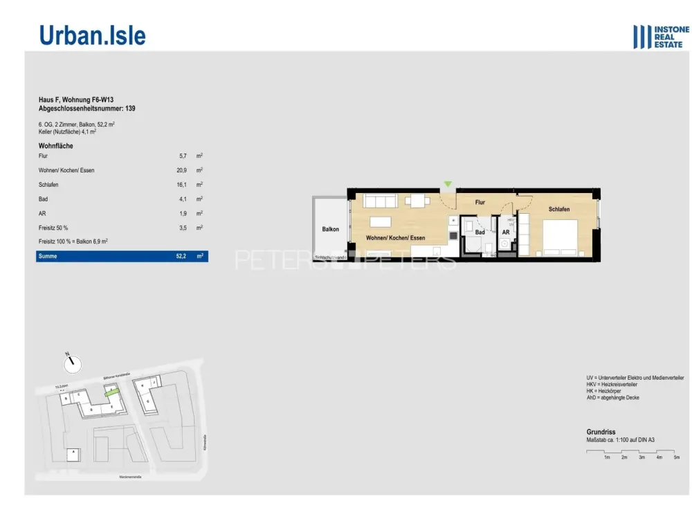 + Effizient geschnittene Neubauwohnung in Rothenburgsort + Urban.Isle +