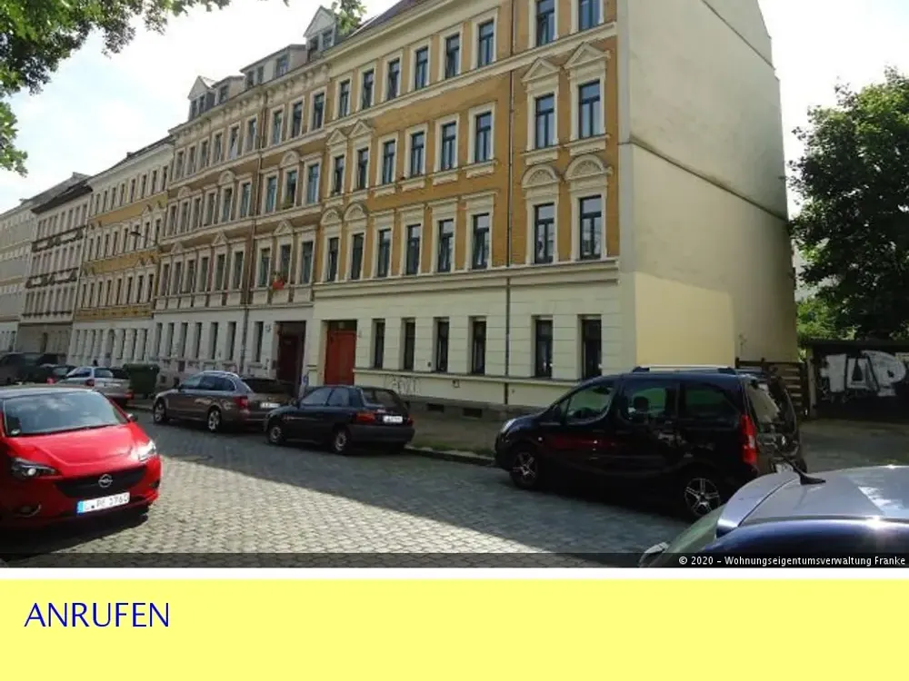 1 Zimmer, Küche mit EBK im VH EG links in Connewitz