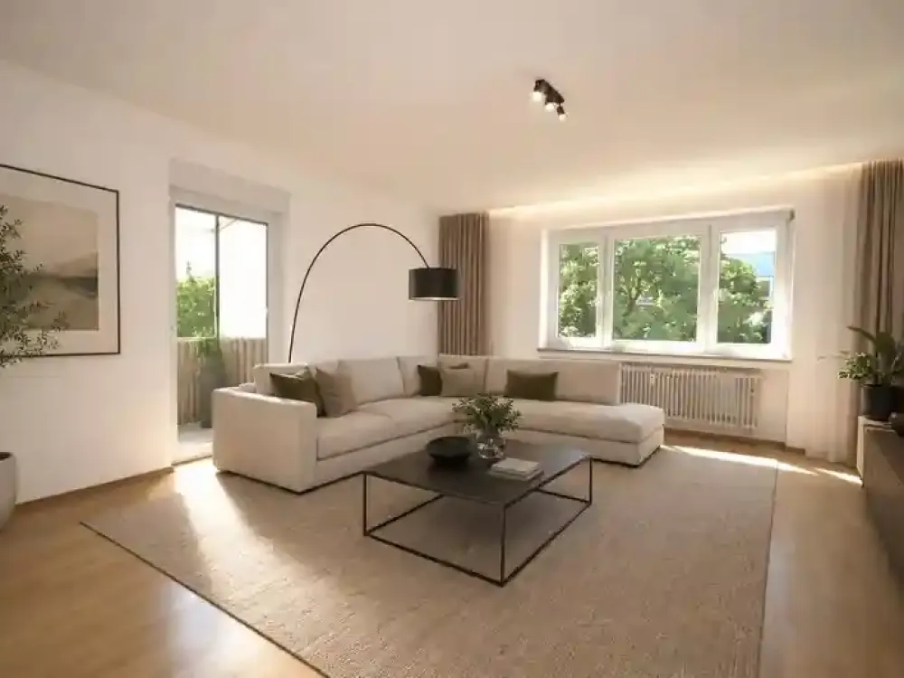 Zentral gelegene Drei-Zimmer-Wohnung mit zwei Balkonen