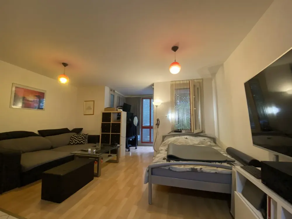 Sunny 1-Room Apartment with Small Garden Area