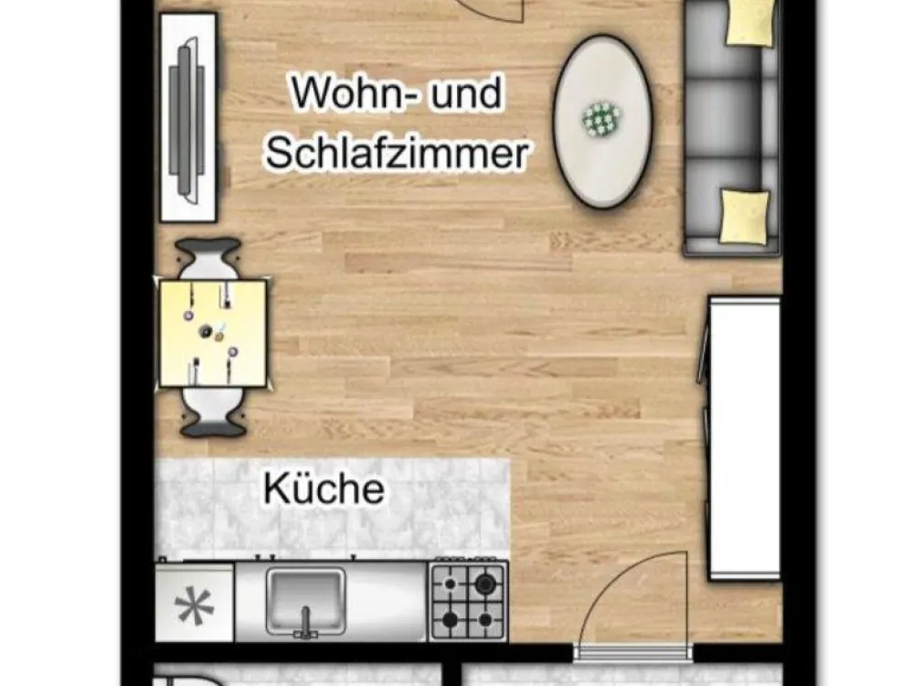 Dachgeschoss-Appartment mit Sonnenbalkon // Wohnung in Wesseling