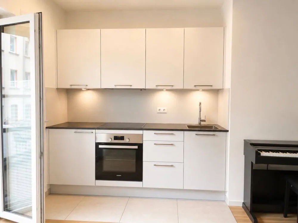 Zentrales 1-Raum-Apartment | Einbauküche | Fußbodenheizung | Energieeffizienzklasse A+