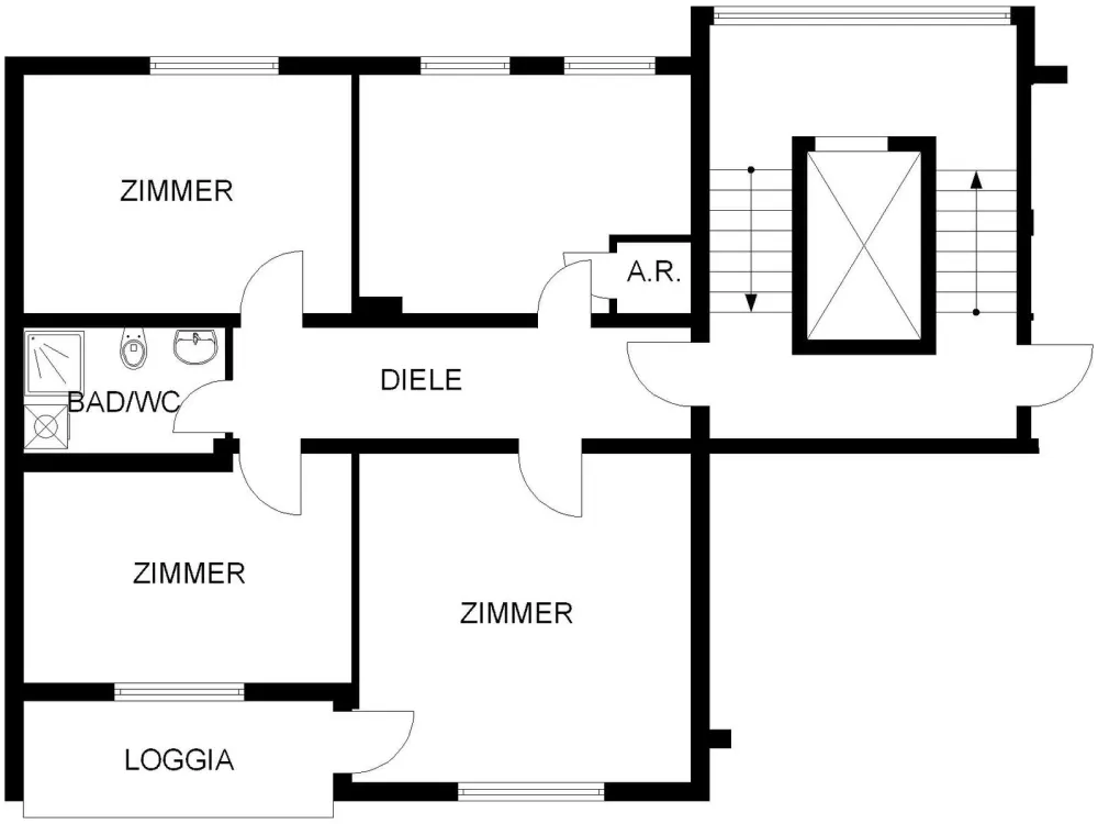 3 ½ Zimmer Wohnung mit Balkon und Aufzug in Hagen