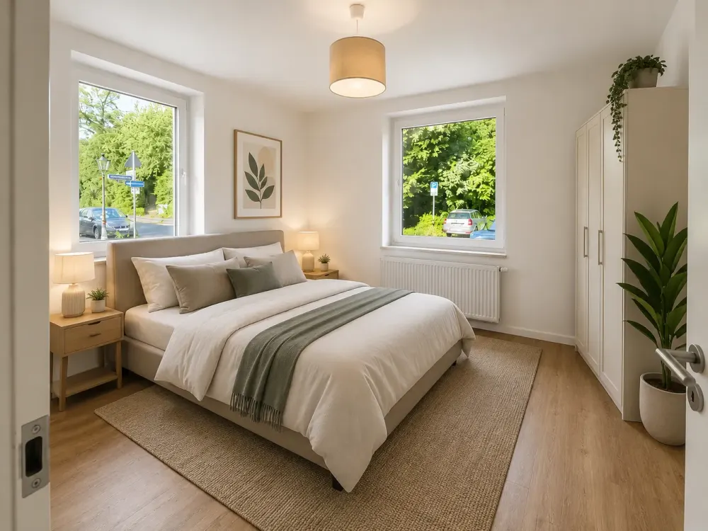 Completely Renovated Apartment with Fitted Kitchen in a Quiet Location