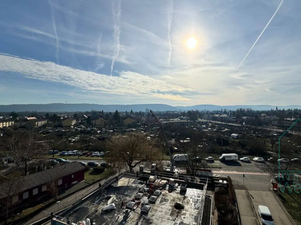 Tolle 3 Zimmer-Wohnung mit Weitblick und TG-Stellplatz in KA-Rüppurr