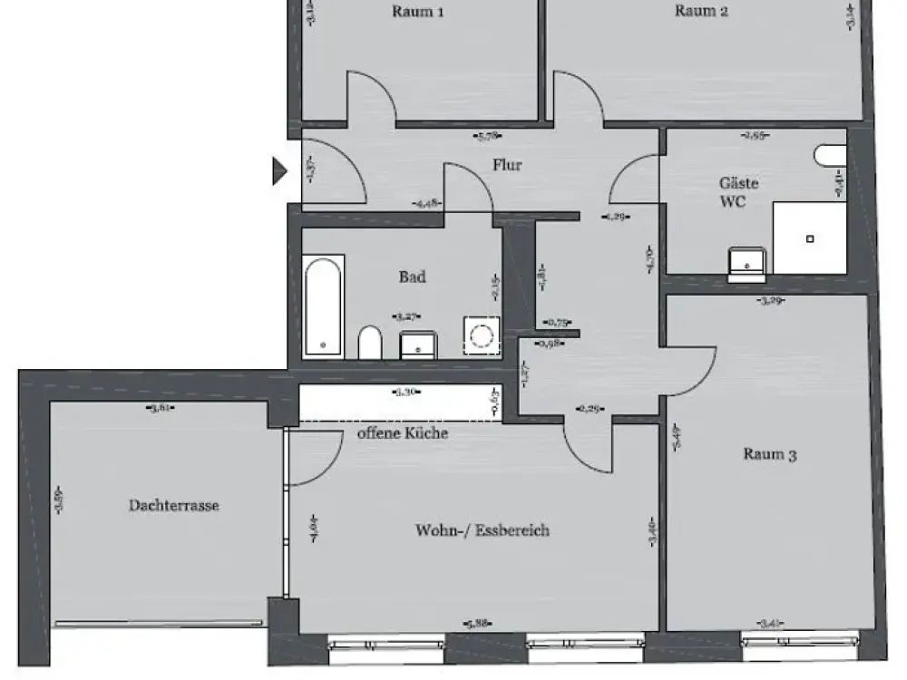 4-Room Apartment without WBS